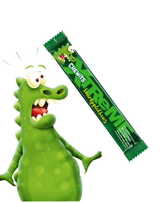 Chewits Xtreme Sour Apple Flavour – 34g
