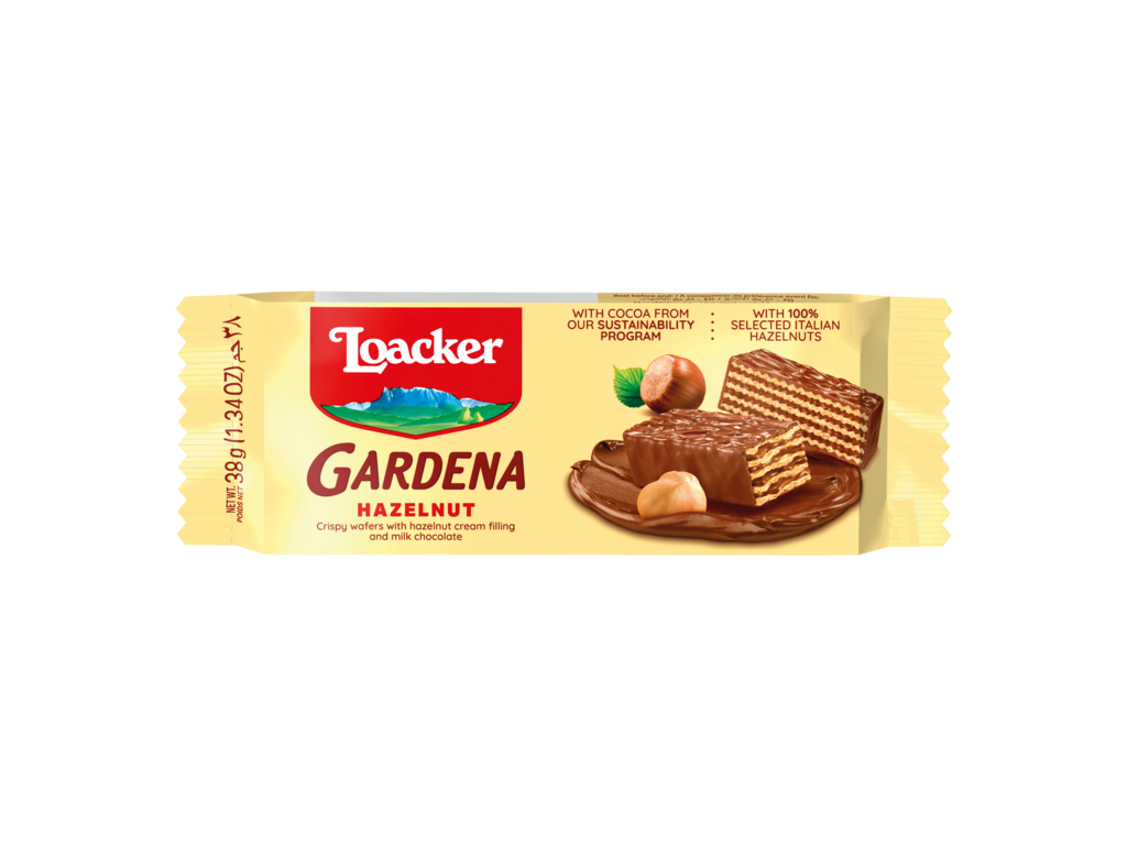 Loacker Gardena - Chocolate Coated Italian Hazelnut Luxury Wafers
