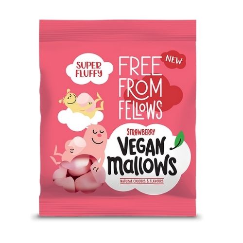 Free From Fellows Vegan Sugar Free Marshmallows Mallows Strawberry Flavour