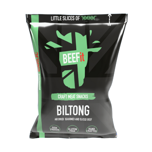 BEEFit Gorgeous Garlic spiced biltong jerky 25g