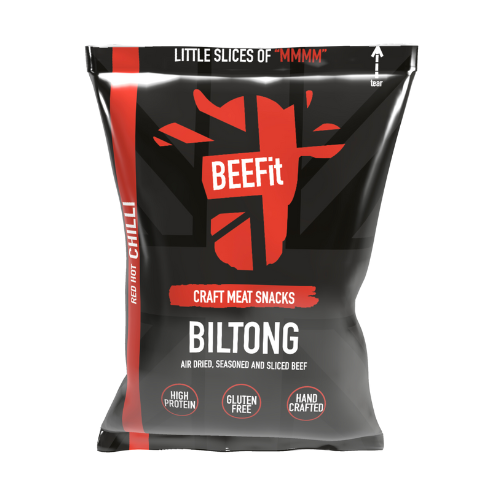 BEEFit Red Hot Chilli Beef Biltong jerky 25g