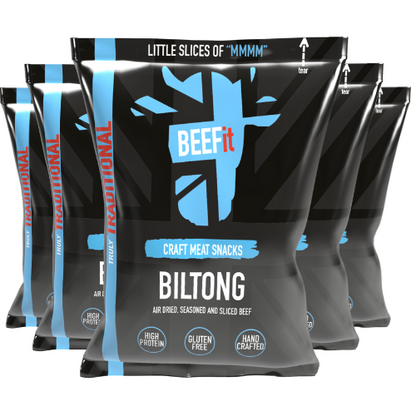 Case of Beefit Truly Traditional Cured Biltong Meat Snack 25g