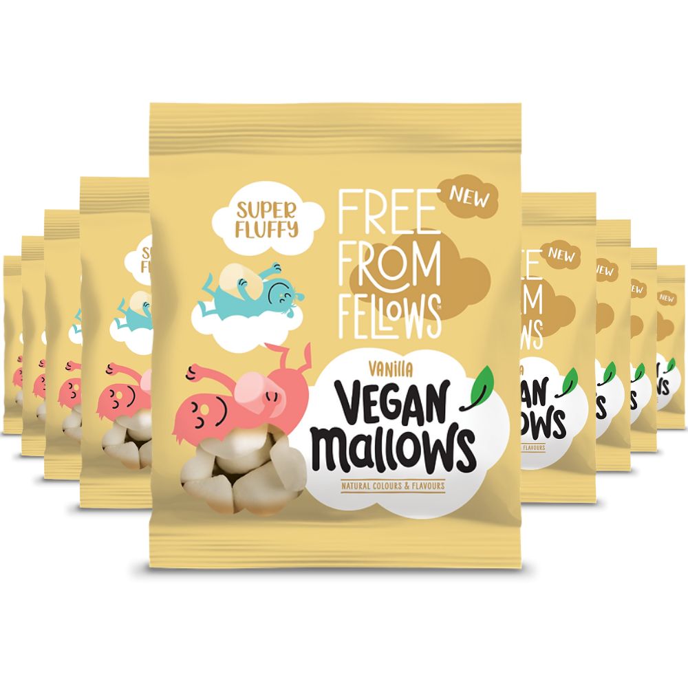 Case of Free From Fellows Vegan Sugar Free Vanilla Marshmallows Mallows
