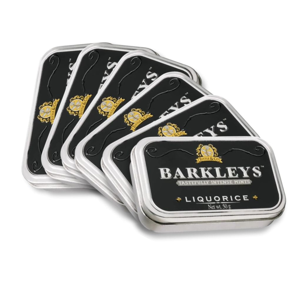 Case of Barkleys Classic Mints Liquorice Flavour 