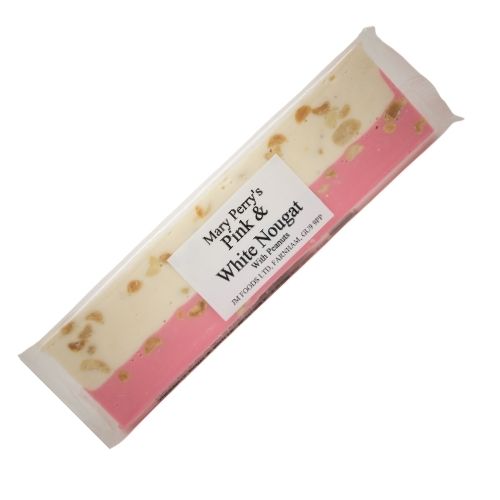 Mary Perry's Traditional Confectionary, Sweats, Seaside Treats, Pink & White nougat 120g