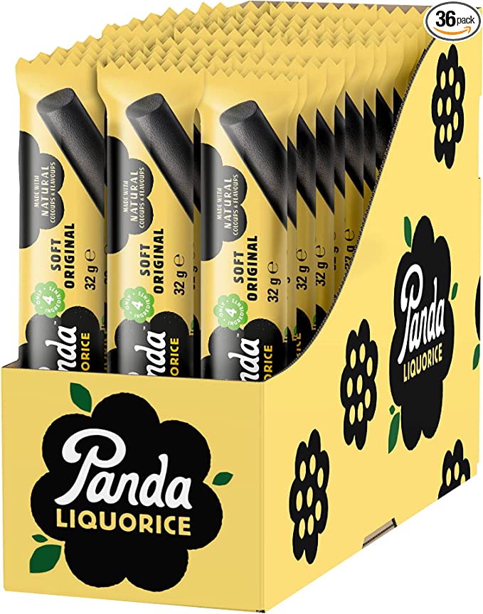 Case of Panda Vegan Liquorice Licorice Original 36 x 32g