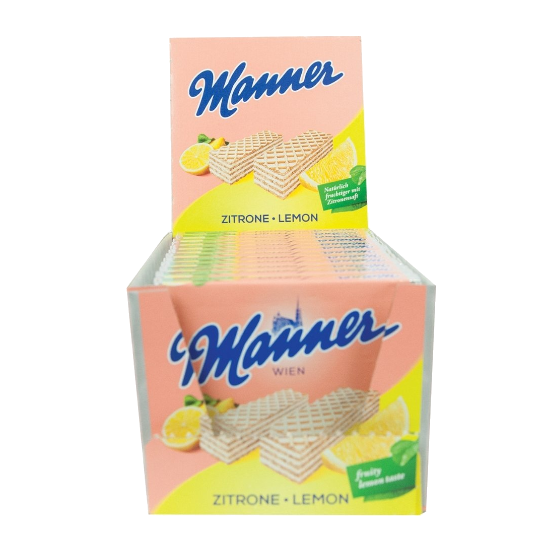 Case of Manner Lemon Wafer Biscuits 75g