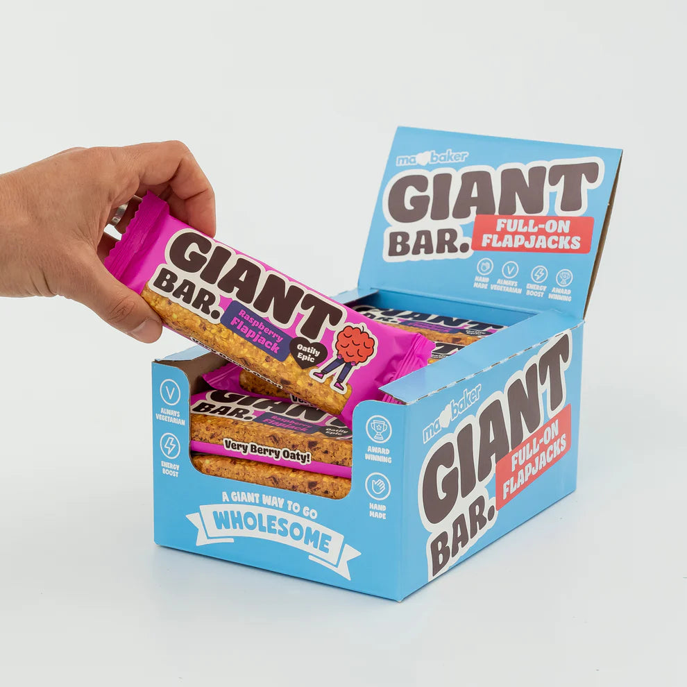 Giant Oat Flapjacks – 90g Hand-Baked Bars (Multiple Flavours)