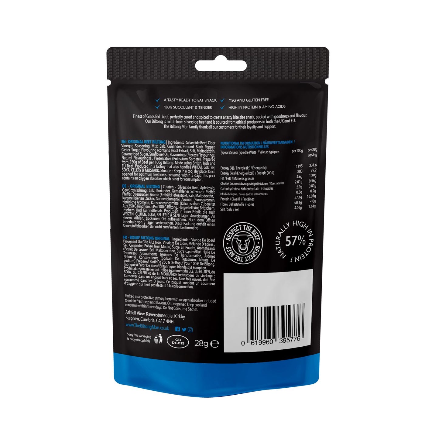 The Biltong Man Traditional Biltong 28g