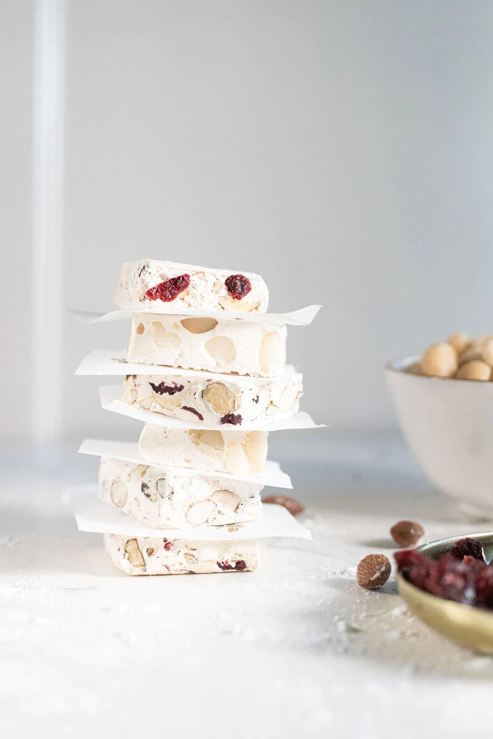 Walter's Luxury Handmade Honey Nougat - Macadamia, Almond, Cranberry ...